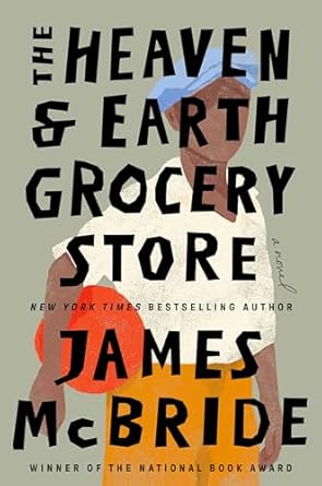 Book cover for The Heaven & Earth Grocery Store with an artistic drawing of a black woman.