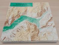 Puzzle Cover showing a topographical map of Yosemite National Park.